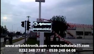 144  x 256 cm Beyaz Led Tabela