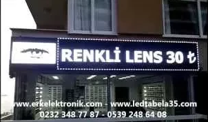 96 x 608 cm Beyaz Led Tabela